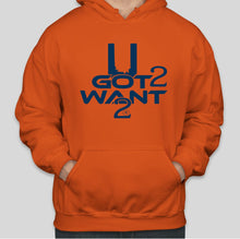 Load image into Gallery viewer, UG2W2 T-Shirts - Orange w/ Navy Logo