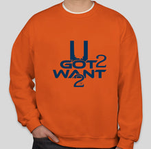 Load image into Gallery viewer, UG2W2 T-Shirts - Orange w/ Navy Logo
