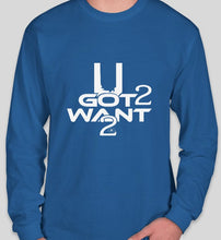 Load image into Gallery viewer, UG2W2 T-Shirts - Blue w/ White Logo
