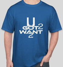 Load image into Gallery viewer, UG2W2 T-Shirts - Blue w/ White Logo
