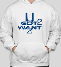 Load image into Gallery viewer, UG2W2 T-Shirts - White w/ Royal Blue Logo
